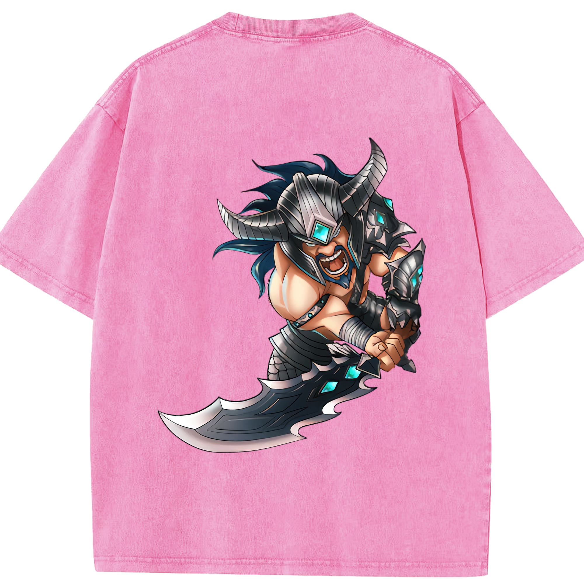 リーグ・オブ・レジェンド League of Legends LOL 綿100% ヴィンテージ風 半袖Tシャツ（背面プリント）